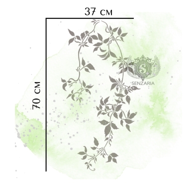 Трафарет - Клематисы набор большой Трафарет - Клематисы набор большой