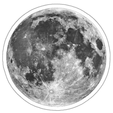 Трафарет - Луна Трафарет - Луна